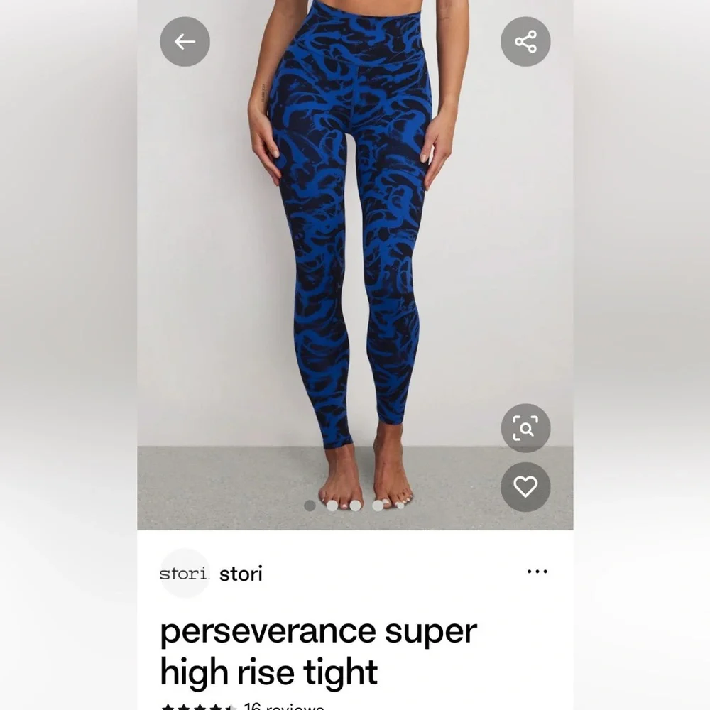 NWT Brand New Stori Perseverance SuperHigh Rise Tight. Size 8 Never Worn - Picture 2 of 2